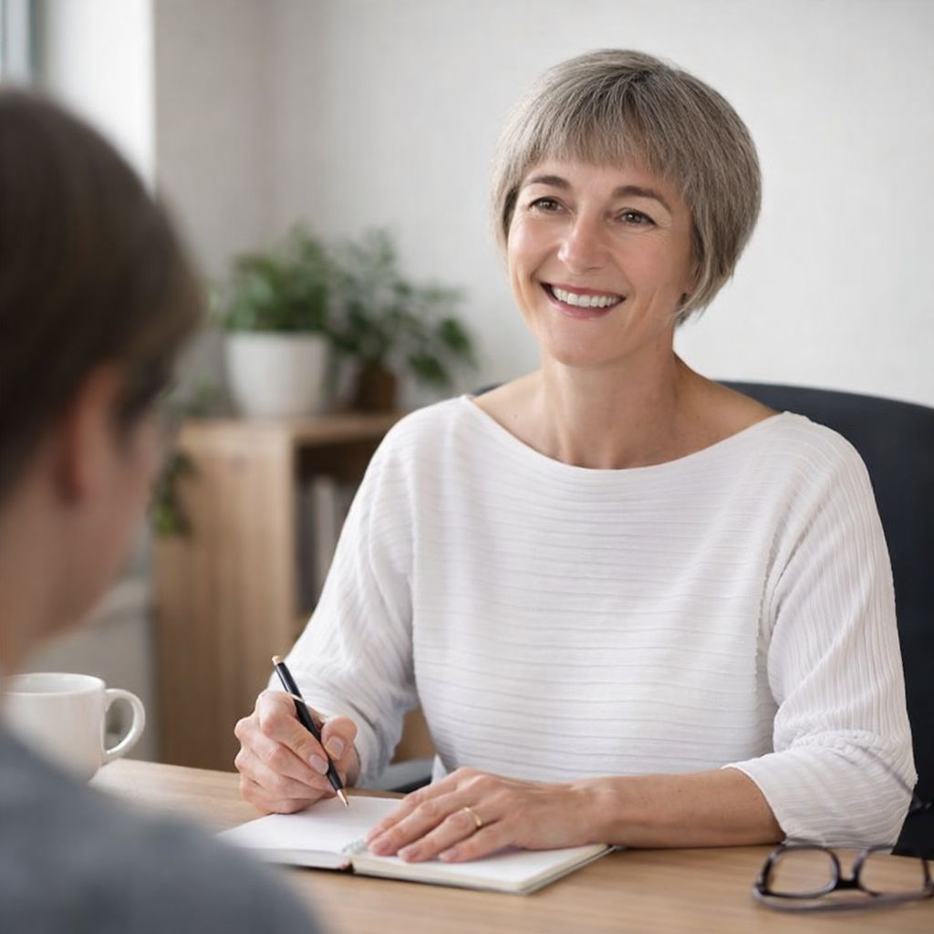 psychologist consulting patient for bipolar affective disorder support and bpad mental health