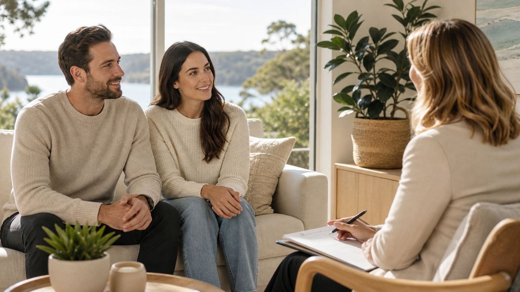 Couple attending pre marriage counselling in the Sutherland Shire to strengthen communication before marriage